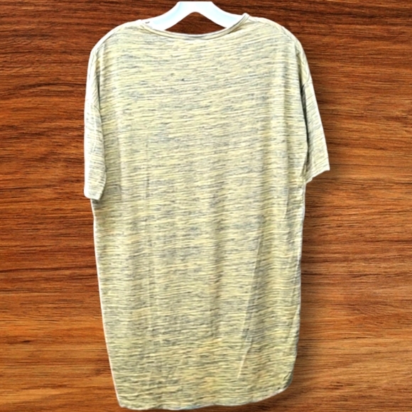 LulaRoe, Sz XXS Top, Blouse, Shirt, Yellow, Gray, Short Sleeve, Tee - Picture 3 of 7